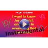 "I want to know (Jesus Christ)" Video File - Backing track version